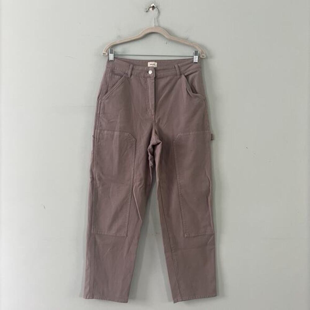 Aritzia Straight Leg Pants in Dusty Mauve